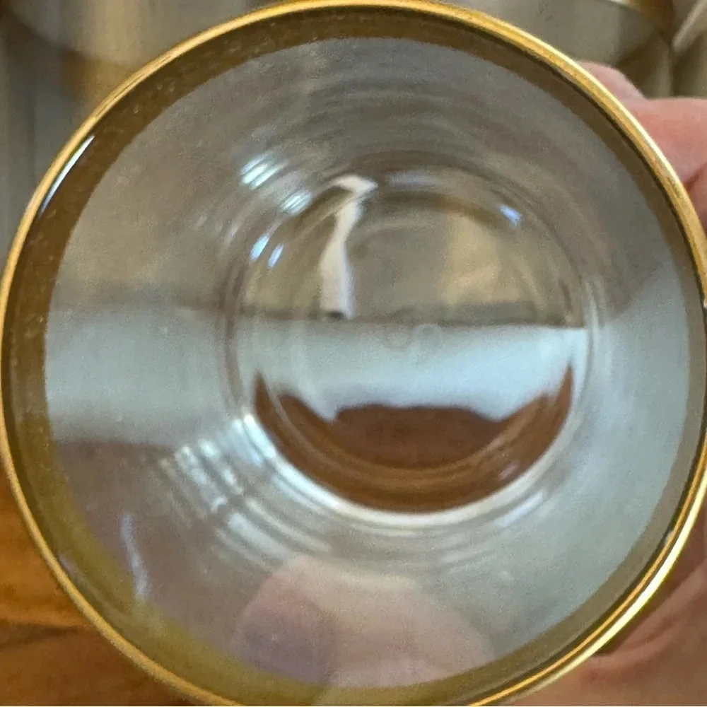 NWT Gold Rim 13oz Highball Glasses Set of 4